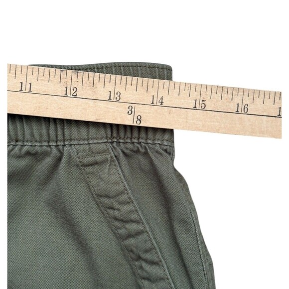 GAP High Rise Easy Utility Shorts Women’s Small 4" Walden Green Elastic Back - Picture 8 of 12